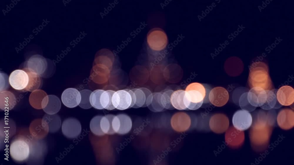 abstract blurred lights at the night