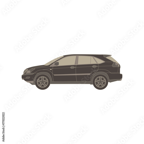 Car icon vector illustration isolated symbol sign transportation silhouette vehicle automobile transport © GOLDMAN