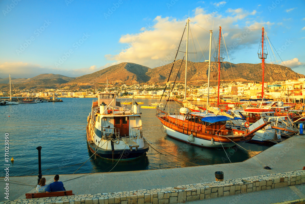 Morning at Chersonissos, Crete, Greece.