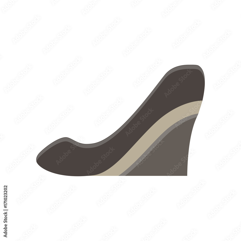 Shoes woman vector icon fashion illustration isolated heel design high stiletto style female silhouette Shoes woman vector icon fashion illustration isolated heel design high stiletto style female silhouette