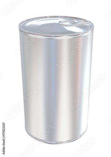 Tin Can Packaging Mockup   for Design Project - Mock Up 3D illustration Isolate on White Background
