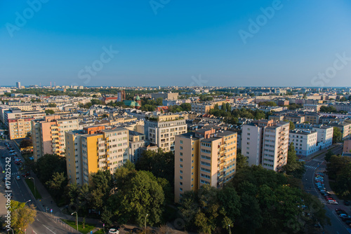 bloki mieszkania panorama  Warszawa
