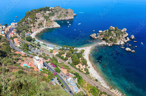 Taormina view from up, Sicily