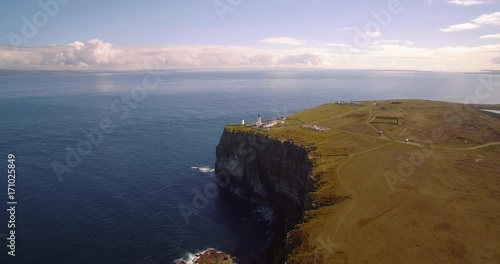 Aerial, Dunnet Head Coastline, Scotland - Graded Version photo