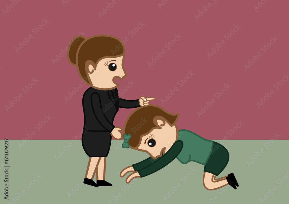 Female Employee Begging Job to Her Boss Stock Vector | Adobe Stock Female Employee Begging Job to Her Boss Stock Vector | Adobe Stock