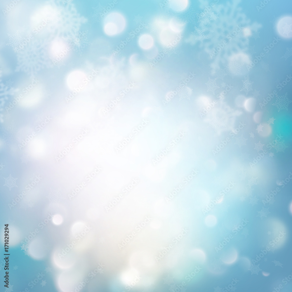 Christmas Background with Lights and Snowflakes. EPS 10 vector Christmas Background with Lights and Snowflakes. EPS 10 vector