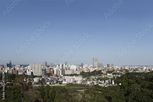 仙台市 青葉城址からの景観