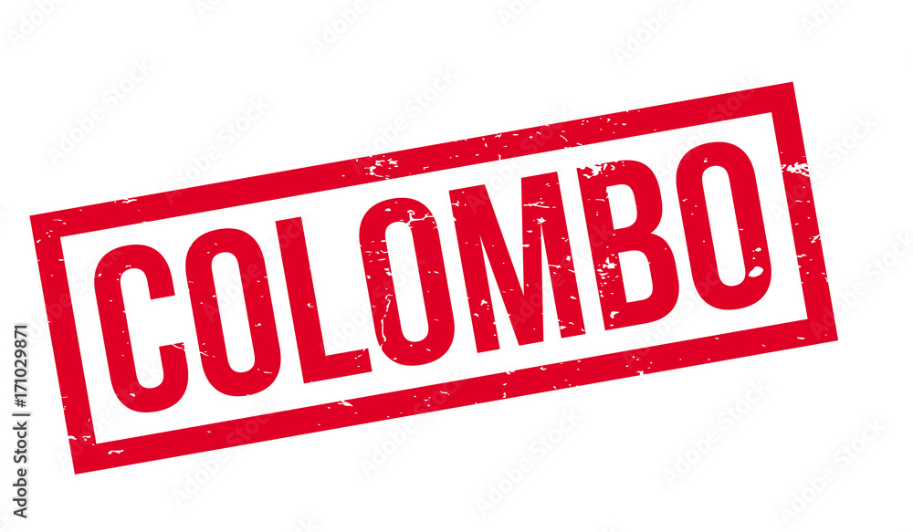 Fototapeta premium Colombo rubber stamp. Grunge design with dust scratches. Effects can be easily removed for a clean, crisp look. Color is easily changed.