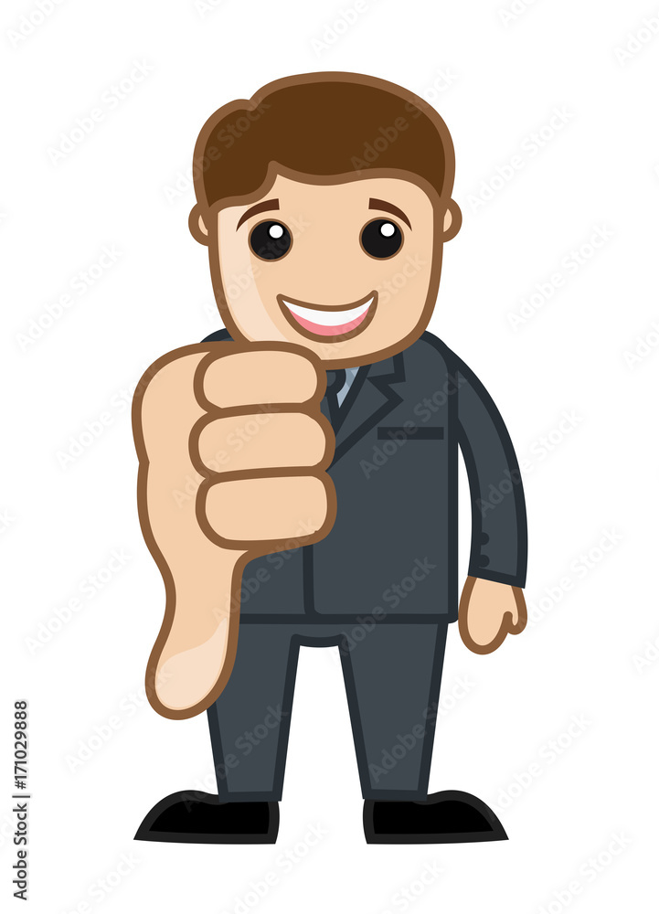 Businessman Showing Thumb Down Businessman Showing Thumb Down