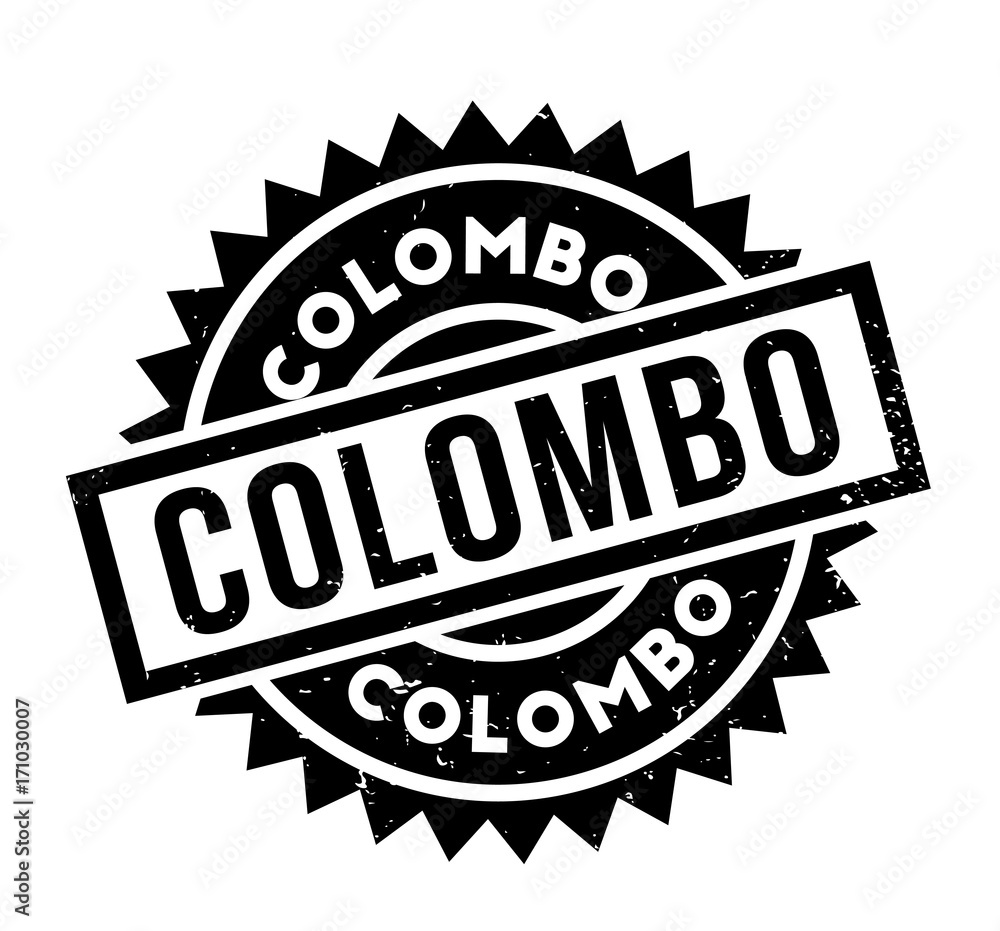 Colombo rubber stamp. Grunge design with dust scratches. Effects can be easily removed for a clean, crisp look. Color is easily changed. Colombo rubber stamp. Grunge design with dust scratches. Effects can be easily removed for a clean, crisp look. Color is easily changed.