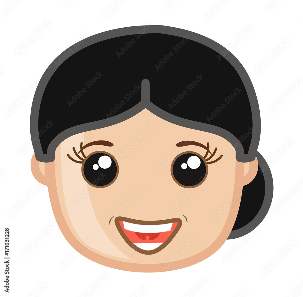 Obraz premium Cheerful Smile Indian Woman Face Expression