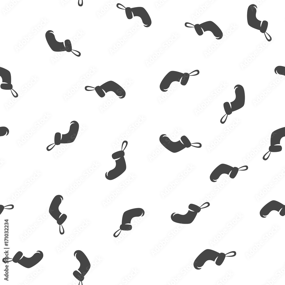 Christmas sock seamless pattern. Vector illustration Christmas sock seamless pattern. Vector illustration
