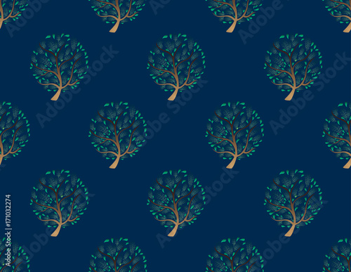 Green Tree Seamless on Indi...