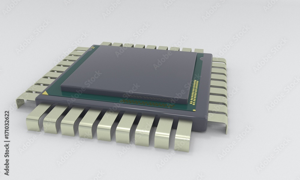 CPU symbol of background, 3d CPU symbol of background, 3d