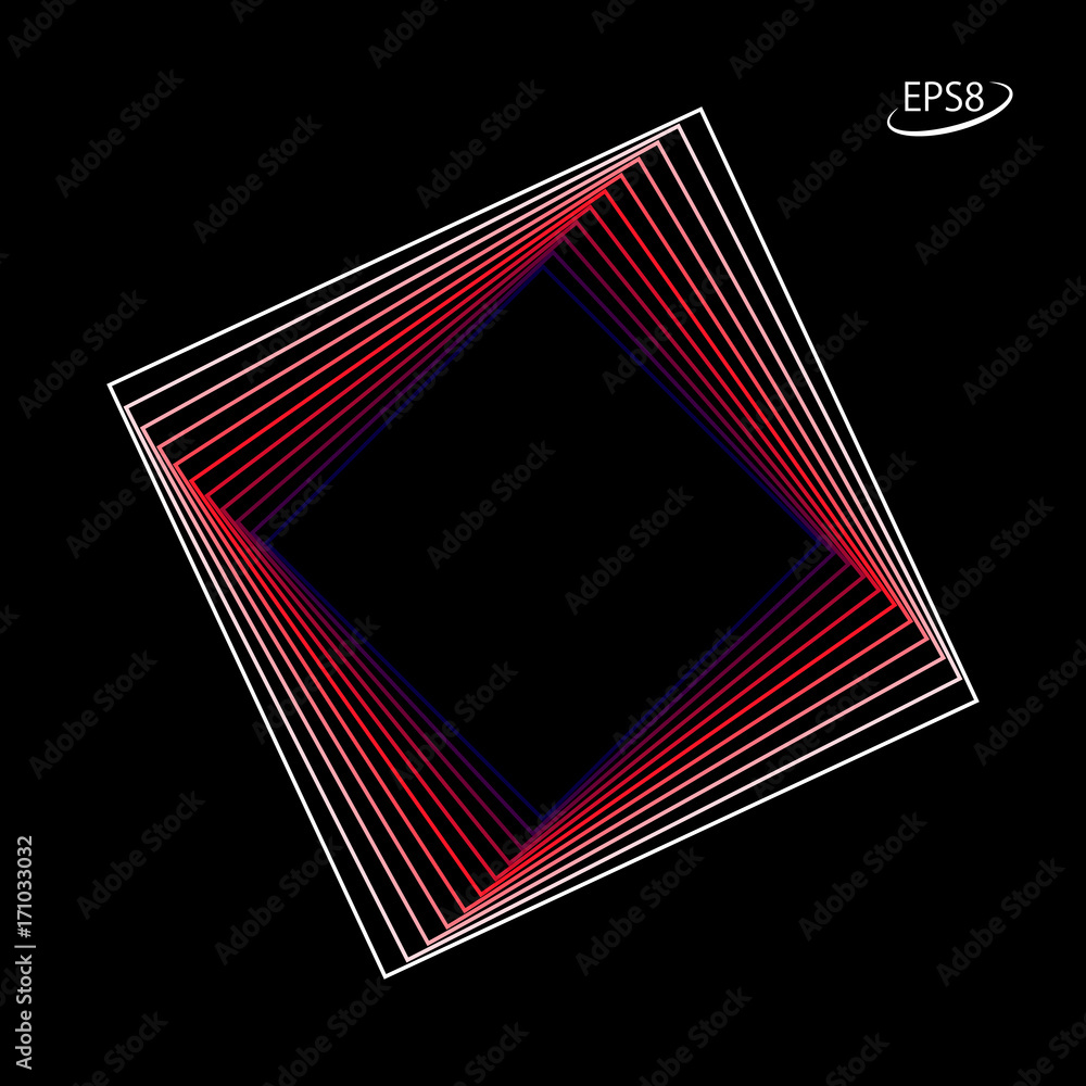 Tilted Square Linear Symbol Design. Modern Vector illustration without Transparency. Tilted Square Linear Symbol Design. Modern Vector illustration without Transparency.