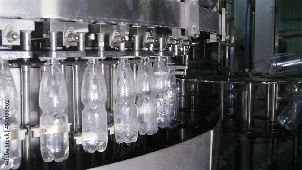 Water bottling line for processing and bottling pure water Water bottling line for processing and bottling pure water