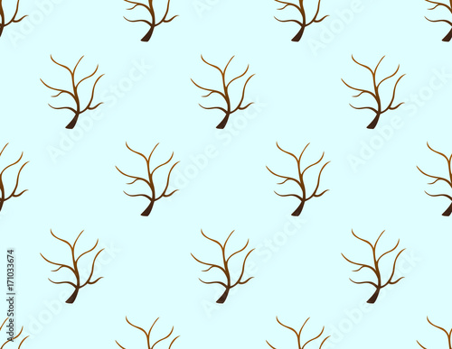 Tree Stripped Bare on Blue ...