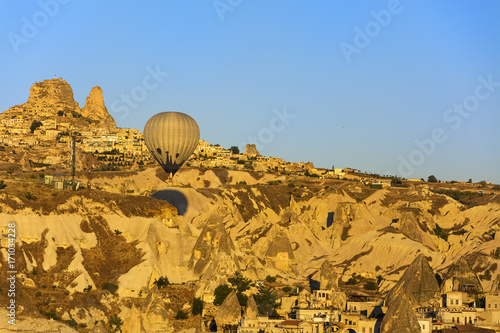 Cappadocia view and hot air balloon