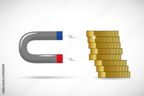 münzgeld anziehen mit magnet