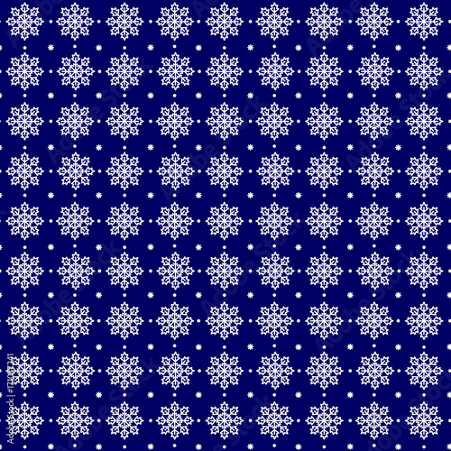 Seamless pattern of Snowflakes