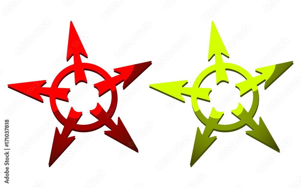 vector icons of arrows vector icons of arrows