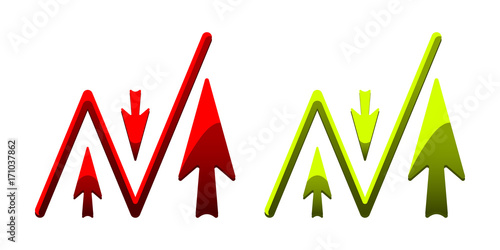 vector icons of arrows