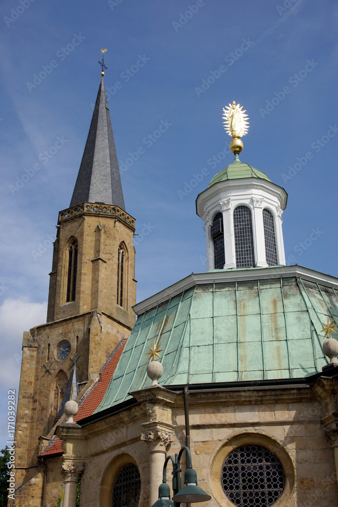 Wallfahrtskapelle St. Marien und Kirche St. Clemens in Telgte, Nordrhein-Westfalen Wallfahrtskapelle St. Marien und Kirche St. Clemens in Telgte, Nordrhein-Westfalen