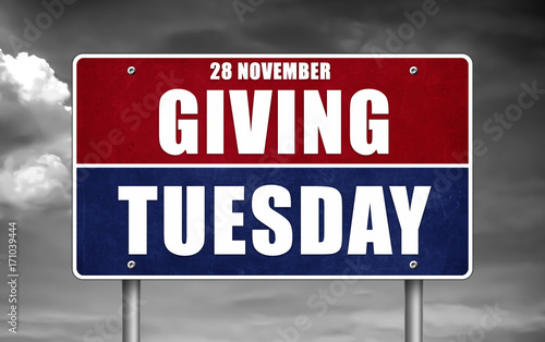 Giving Tuesday - road sign