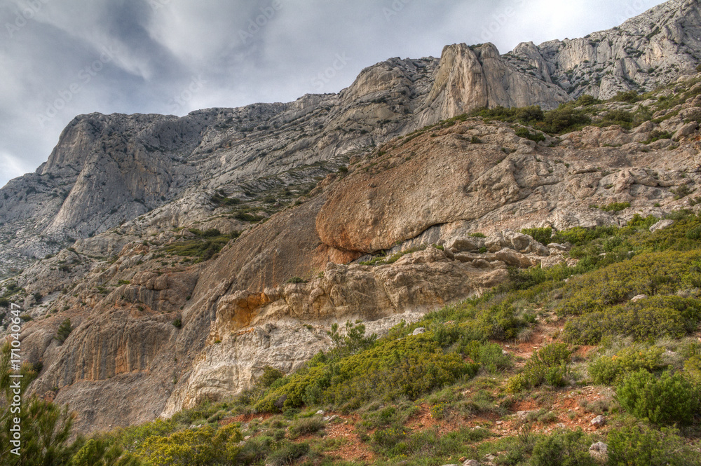 the Sainte-Victoire mountain, near Aix-en-Provence, which inspired the painter Paul Cezanne