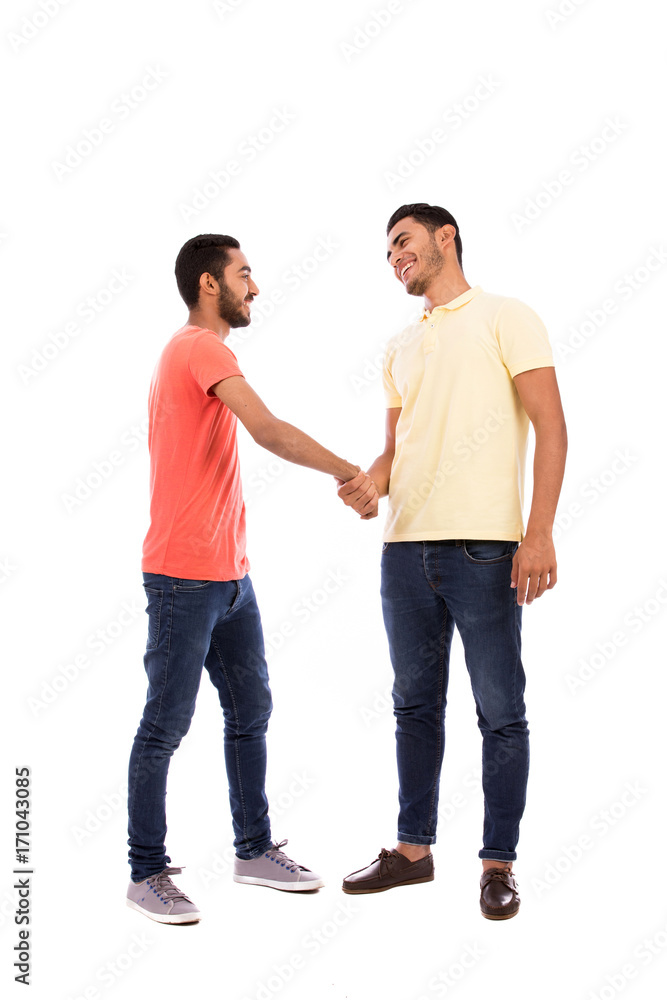 Smiling young men Smiling young men
