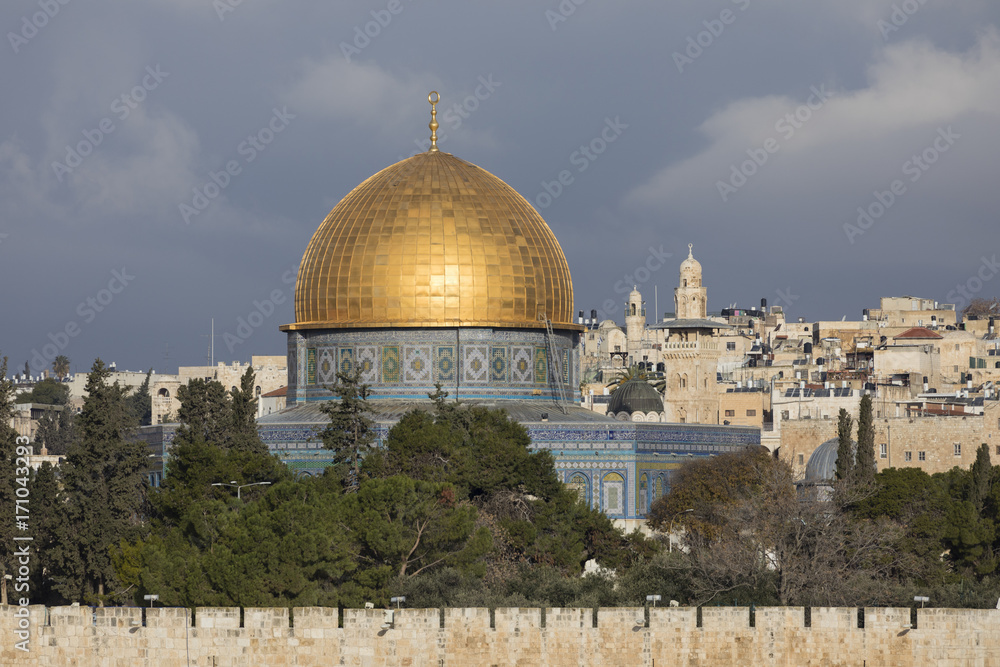 Mousque of Al-aqsa (Dome of the Rock) in Old Town - Jerusalem, Israel