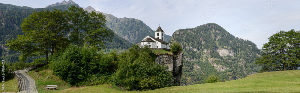 San Martino church in Calonico on Leventina valley San Martino church in Calonico on Leventina valley