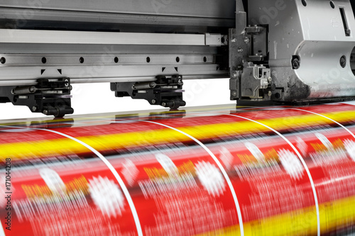 large printer format inkjet working