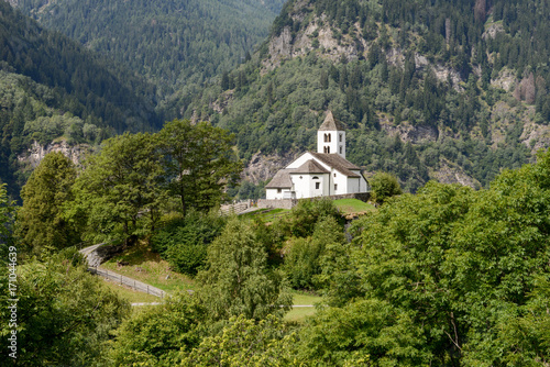 San Martino church in Calonico on Leventina valley