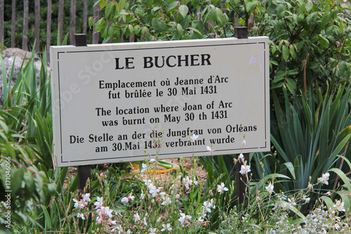 Tableau sur toile plaque commémorative