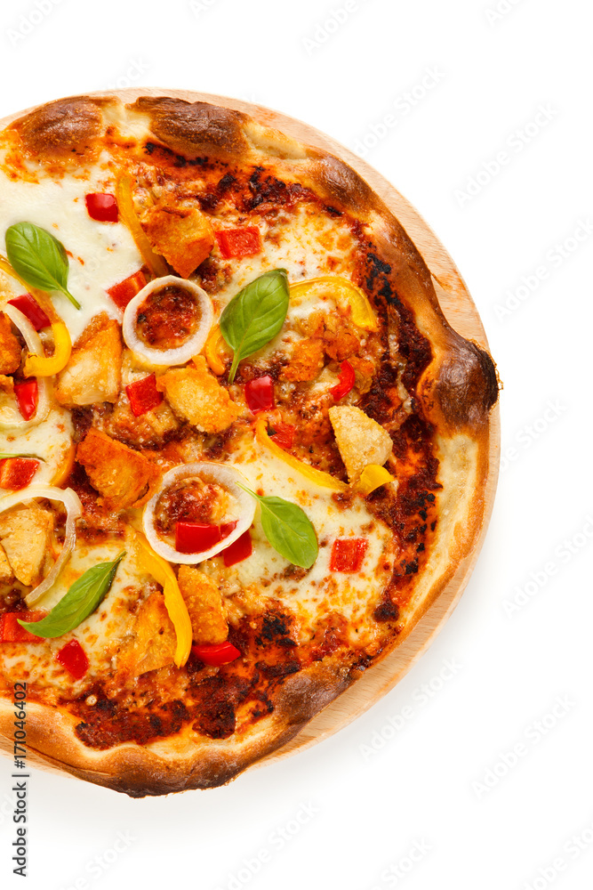 Pizza with chicken Pizza with chicken
