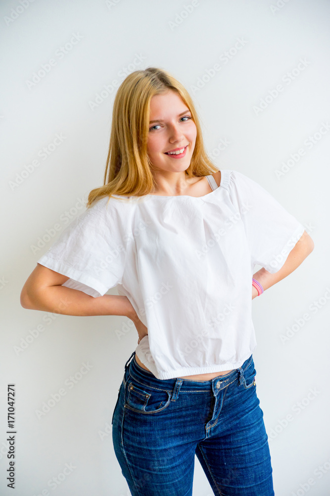 Girl showing emotions Girl showing emotions