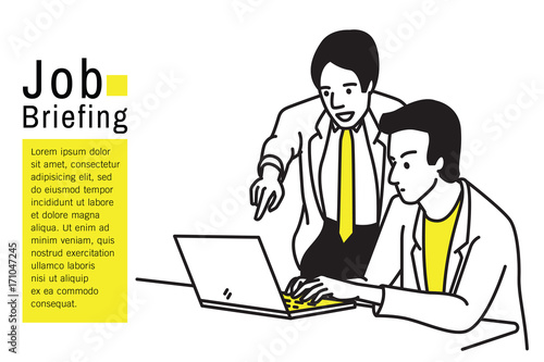 Brief job at workplace
