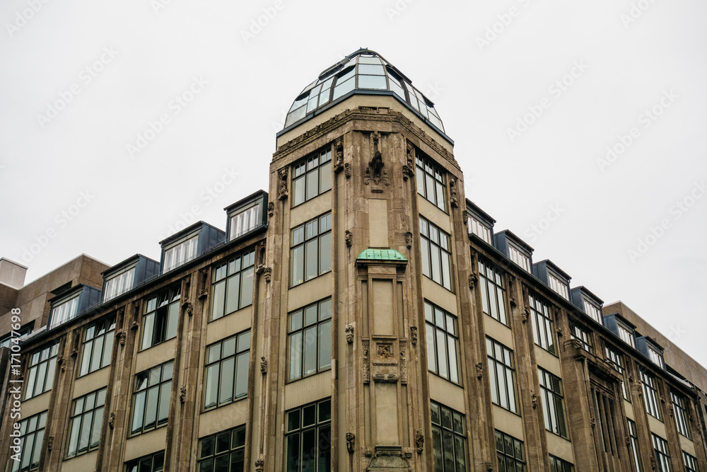 historical corner building at berlin, mitte