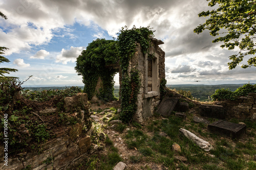 Fototapeta ruins of an ancient chapel