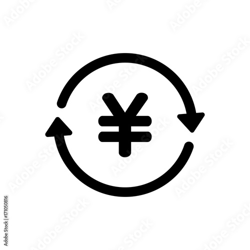 japanese yen exchange icon