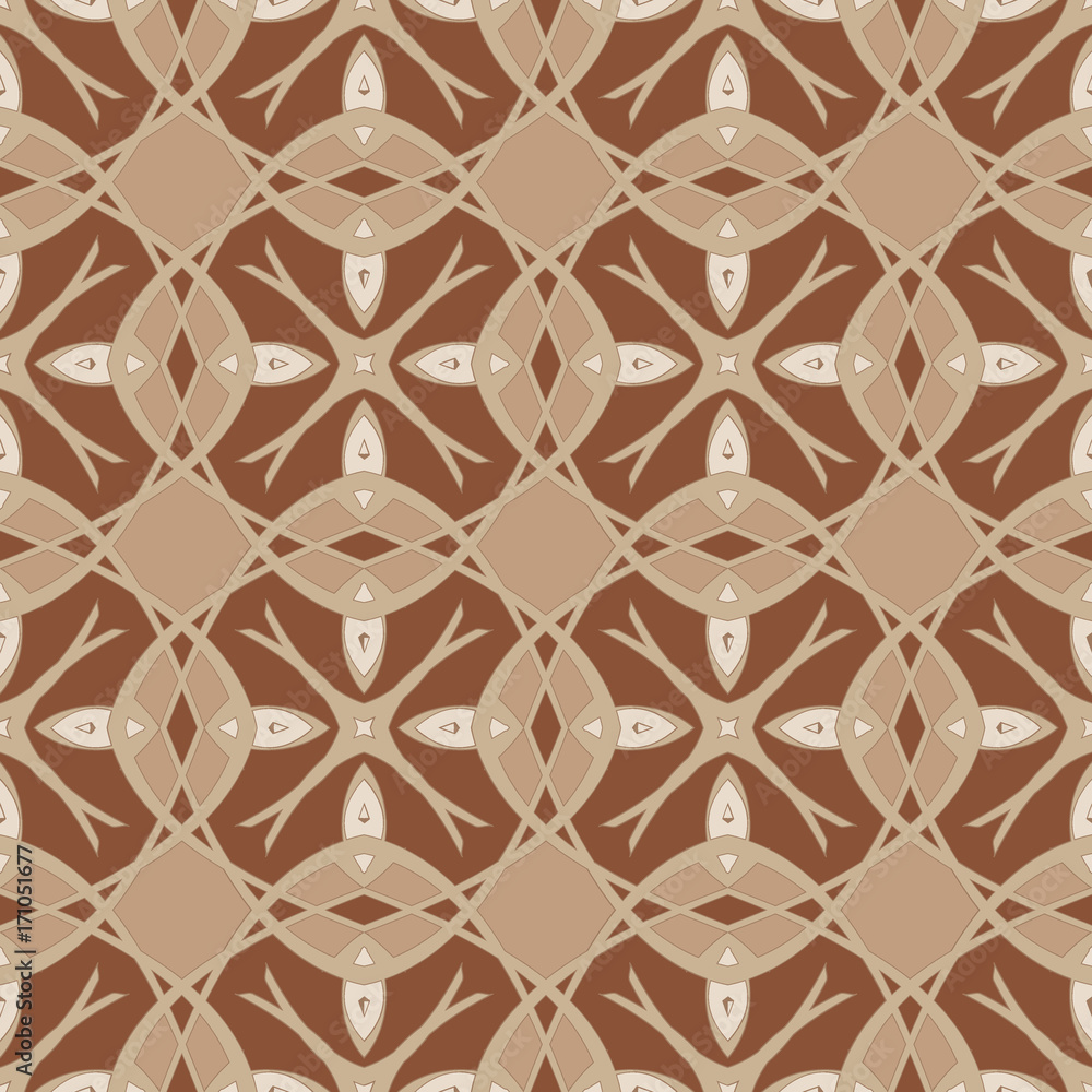 Fototapeta premium Pattern seamless texture vector background abstract geometric design.Modern fabric graphic textile white line backdrop decoration illustration.Print ornament black decor retro tile repeat element art.