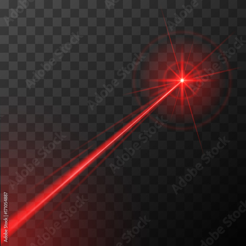 Red laser effect