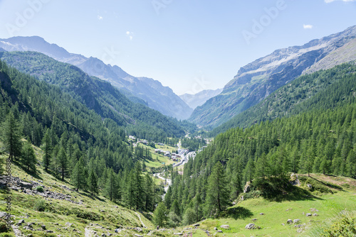 Gressoney Valley (Monte Rosa) in Italy
