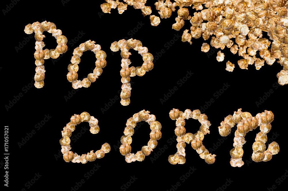 Popcorn with caramel taste