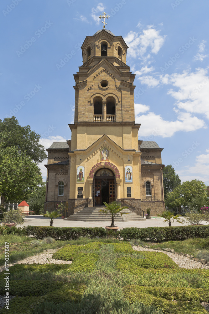 Fototapeta premium St. Ilyinsky Temple in the city of Evpatoria, Crimea, Russia