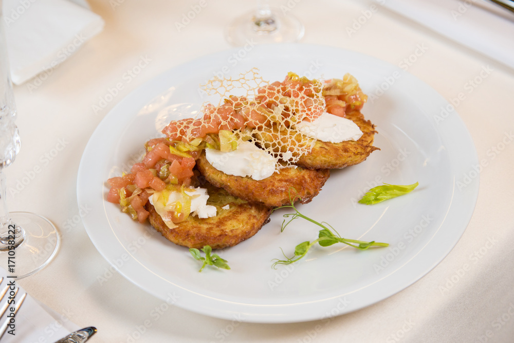 potato pancakes with vegetables potato pancakes with vegetables