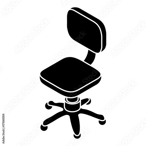 Small wheel chair icon, simple style