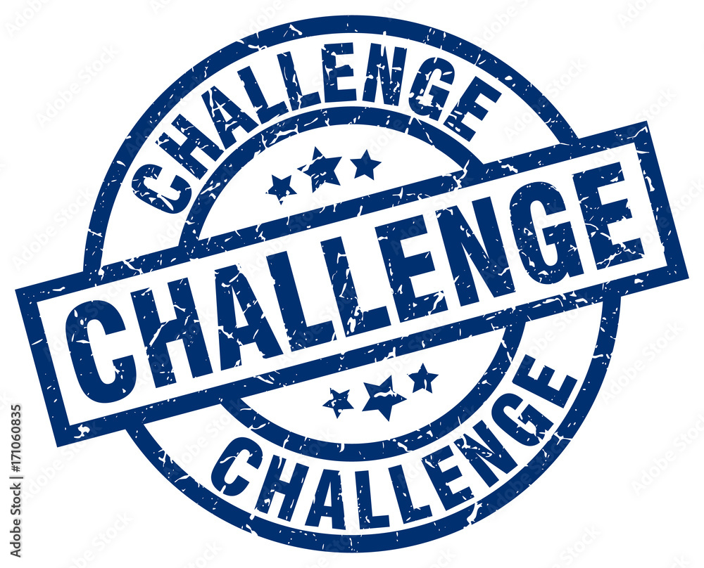 challenge blue round grunge stamp challenge blue round grunge stamp