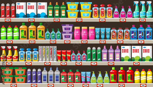 Shop of household chemicals and cleaners